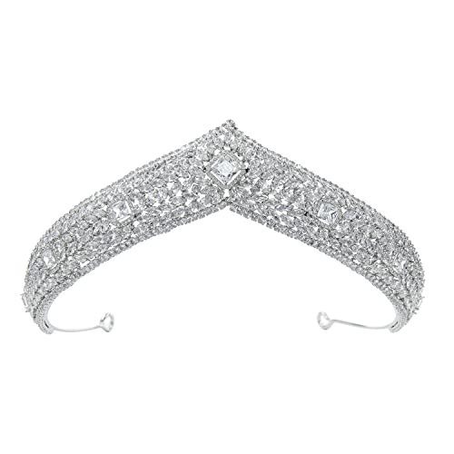 Classic Design Wedding Tiara,Crystal Bride Tiaras for Bride,Prom,Party Head Accessories