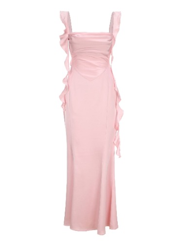 Caroline Dress (Pink) | S / Pink