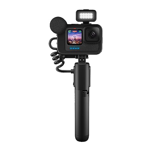GoPro HERO12 Black Creator Edition - Includes HERO12 Black , Volta (Battery Grip, Tripod, Remote), Media Mod, Light Mod, Enduro Battery, and Carrying Case - HERO12 Black Creator Edition