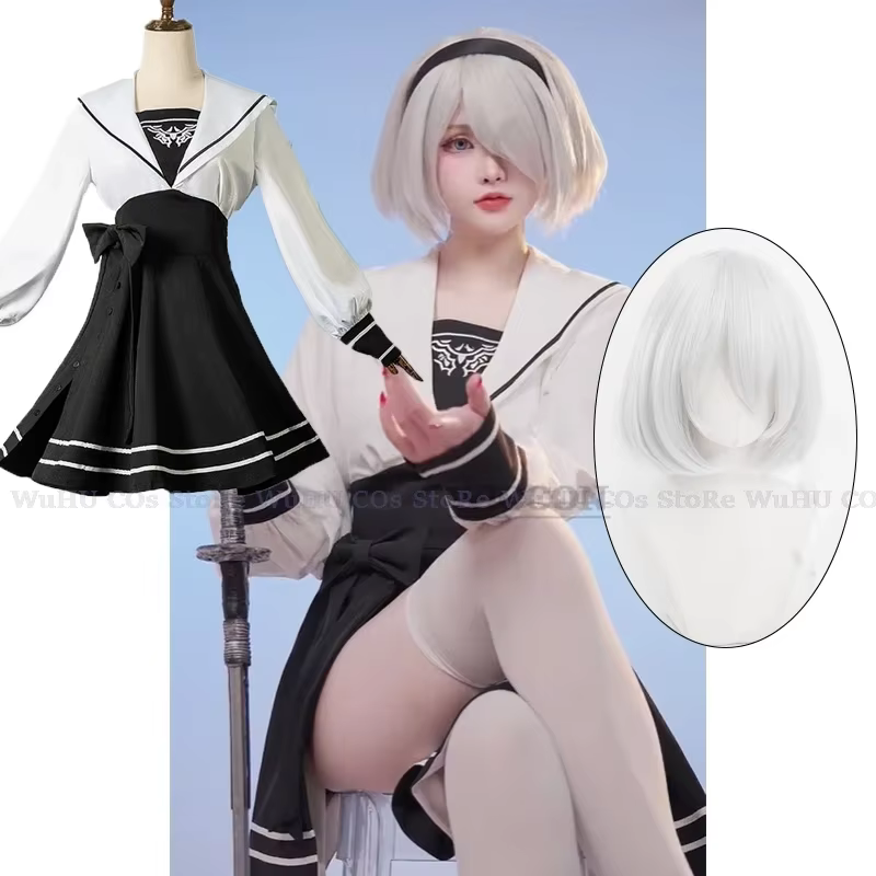 2b cosplay+ wig
