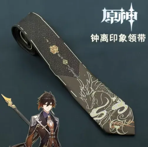 Zhongli tie for casual cosplay
