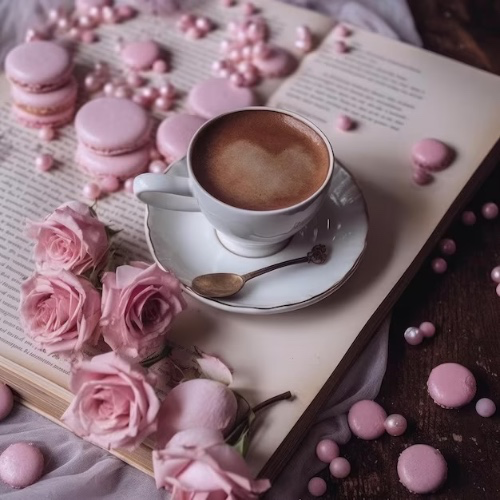 Pink coffee 