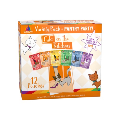 Weruva Cats In The Kitchen Grain-Free Pouch Cat Food - Original | Variety Pack / 3 oz Case of 12