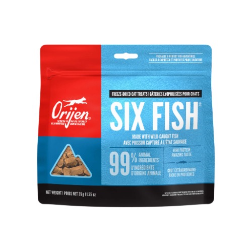 Orijen Freeze Dried Cat Treats | Six Fish / 1.25 oz