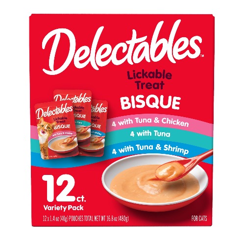Hartz Delectables Lickable Treats&trade; Bisque Cat Treats - Variety Pack, 12ct