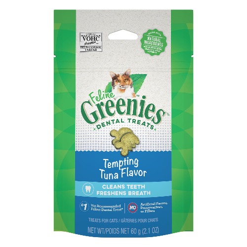 Greenies&trade; Feline Greenies Adult Cat Dental Treats - Dental Care, Natural, Tuna