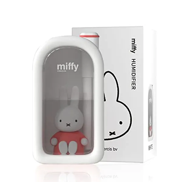 Mipow X Miffy Cool Mist Humidifier - Ultrasonic Quiet , Mini Cute Humidifier with Night Light for Bedroom/Babies Nursery/Office, 380ml