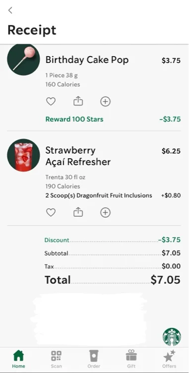 Starbies Reimbursement 💸💕