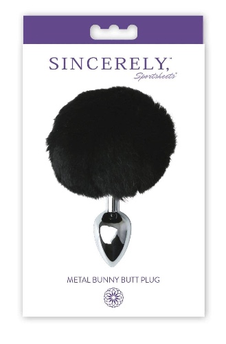 Black Bunny Butt Plug