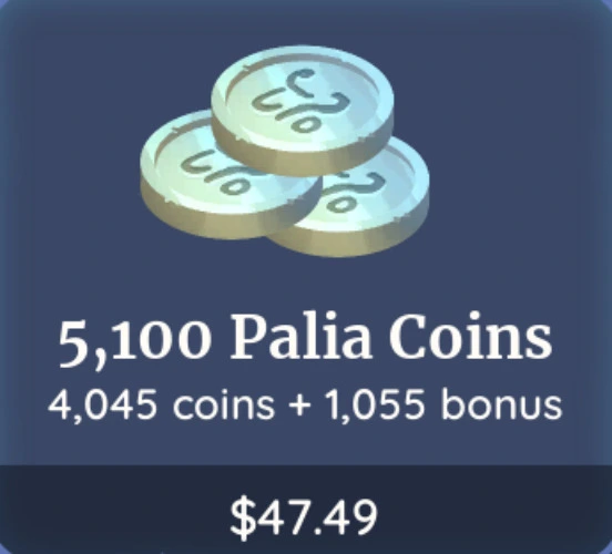 5,100 Palia Coins