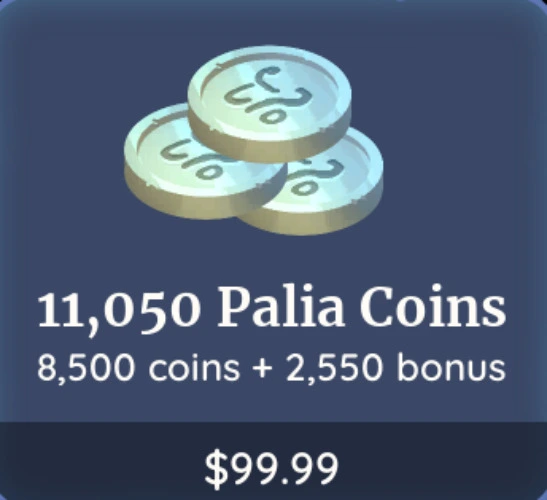 11,050 Palia Coins