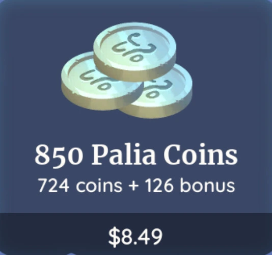850 Palia Coins