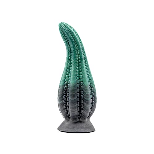 Dakken Tentacle Suction Cup Fantasy Dildo - Egyptian Green/Black Design - Handmade in The USA - Adult Toys, Sex Toys (Standard) - Standard