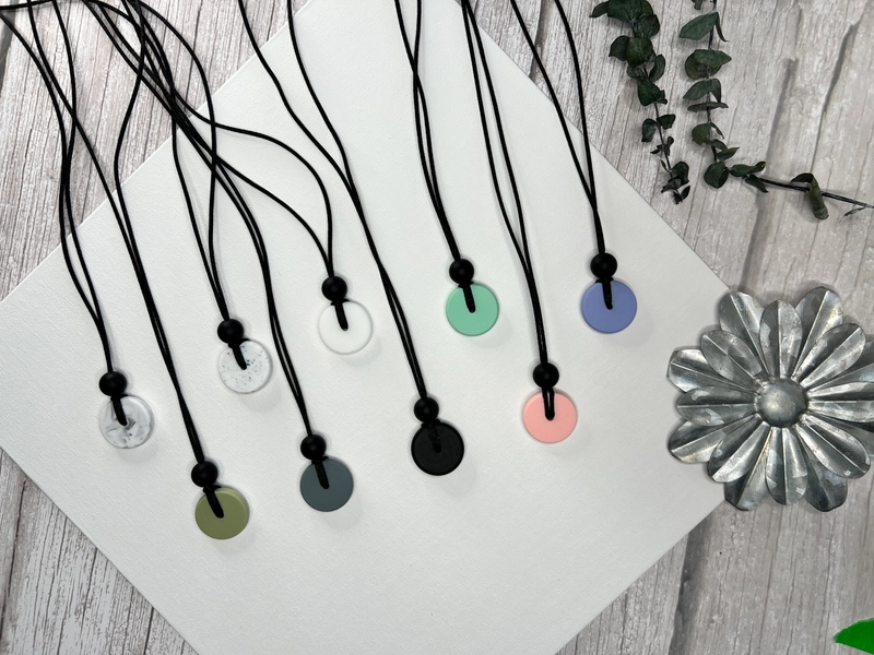 Adult mini Coin Chewelry pendant, adhd, autism, Fidget necklace, sensory necklace, Minimalist necklace