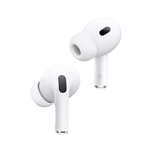 Apple AirPods Pro 2 Wireless Earbuds, Bluetooth Headphones, Active Noise Cancellation, Transparency, Personalised Spatial Audio, High Fidelity Sound, H2 Chip, USB C Charging