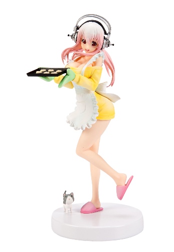 Super Sonico Sonico her life adhesion interview Special figure Baking time Pretty apron prize flue