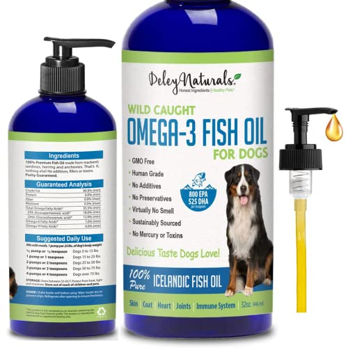 Deley Naturals Wild Caught Fish Oil for Dogs
