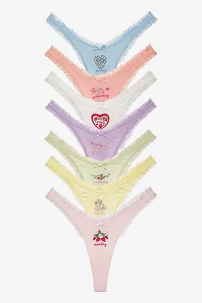 Days of The Week Panty Pack — Multi
