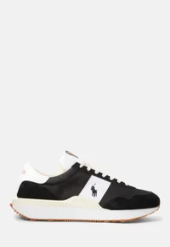 TRAIN 89 SUEDE AND OXFORD TRAINER - Sneakers low - black/white