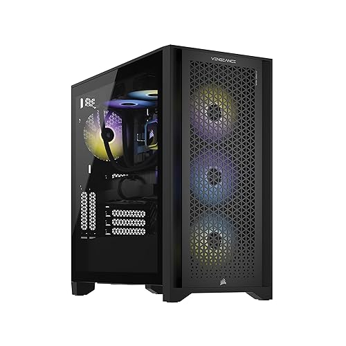Corsair Vengeance i7500 Series Gaming PC - Liquid Cooled Intel Core i7 14700KF CPU - NVIDIA GeForce RTX 4080 Super GPU - 32GB Vengeance RGB DDR5 Memory - 2TB M.2 SSD - Black - Black - i7 14700KF / 4080 SUPER