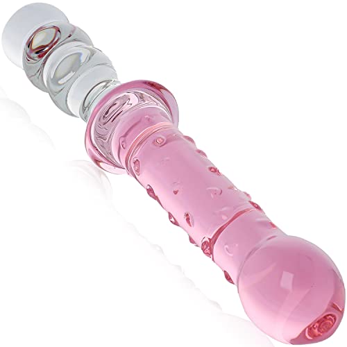 Glass Dildo Pink: Long Dildo Large Double Dildo for Women and Meets XXL Pink Big Dildo Double Dildo Sex Toy Giant Dildo Masturbation Dildo XXL Dildo Large G70