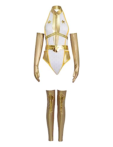 2019 TV Series Boys Season 1 Starlight Costume Women Halloween Cosplay Outfit - Gold 3X-Large