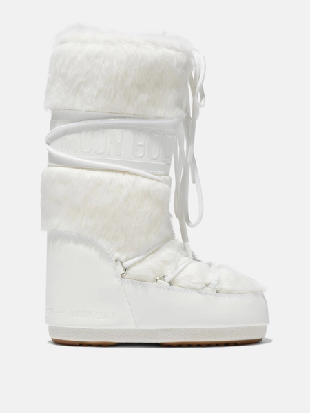 ICON WHITE FAUX-FUR BOOTS | Moon Boot® Official Store