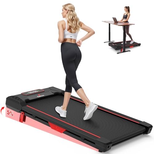 Sperax Walking Pad with Incline, Portable Under Desk Treadmill