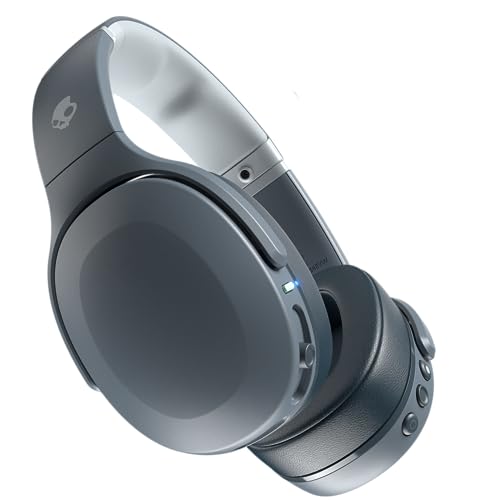 Skullcandy Crusher Evo Over-Ear Wireless Headphones with Sensory Bass, 40 Hr Battery, Microphone, Works with iPhone Android and Bluetooth Devices - Grey - Grey - One Size