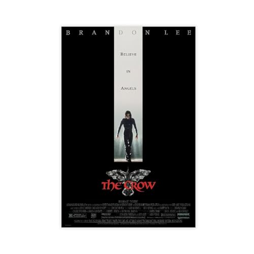 MENGXSU The Crow Movie Poster Bedroom Decor Canvas Poster Vintage Classic Posters Office Room Decor Unframe:12x18inch(30x45cm) - The Crow - Unframe:12x18inch(30x45cm)