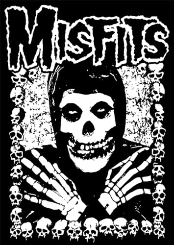 BUY ART FOR LESS Officially Licensed Misfits Skulls Surround 24 x 36 Inch Art Poster - Decorative Print - Poster Paper - Ready to Frame