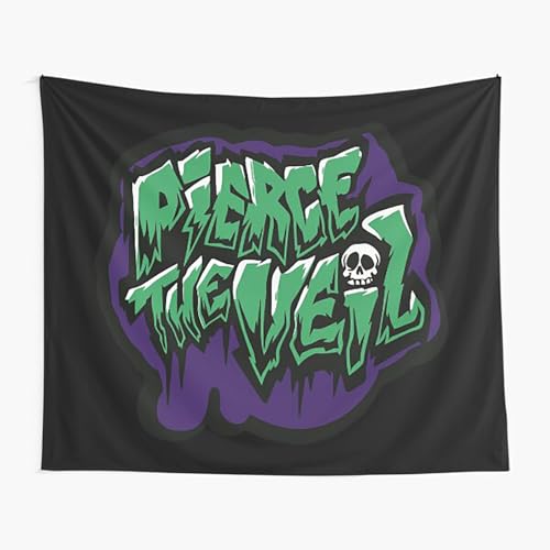 RAZEFEA pierce the veil Tapestry Wall Art Music Aesthetic Tapestries Hanging for Bedroom Home Decor 40×60 inches