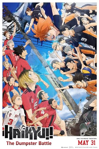 LNASI HAIKYU!! The Dumpster Battle 2024 Anime Movie Posters Prints Bedroom Decor Silk Canvas for Wall Art Print Gift Home Decor Unframe Poster 11x17, Unframed - 11x17"