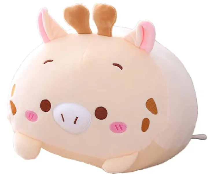 COSGOO Cute Plush Deer Stuffed Animal, Super Soft Squishy Body, Kids Hugging Toy, Kawaii Sleeping Pillow, 8-Inch Gift for Bedding or Home Decor - Beige - 8-Inch