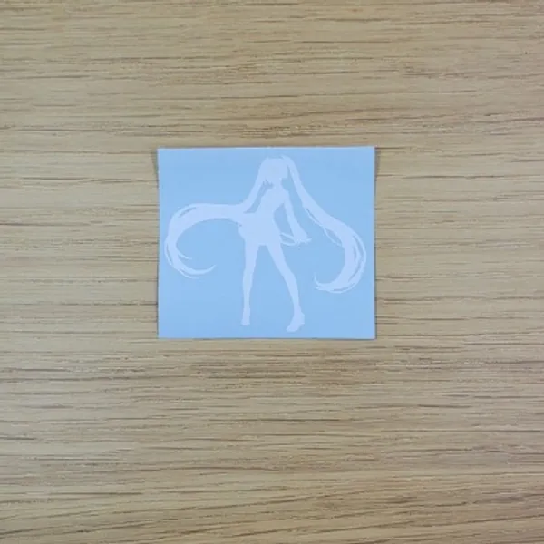 Hatsune Miku Silhouette Vinyl Decal/sticker | Etsy
