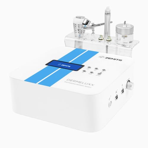 Zemits DermeLuxx Pro | Hydrodermabrasion Oxygen Cryo Machine | Professional Equipment for Estheticians | Upgraded Facial Hydro Treatment | Face Aqua Peeling System | US Brand
