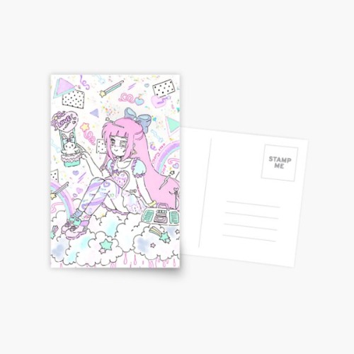 Parfum in the Sky Postcard by cherrycheezy