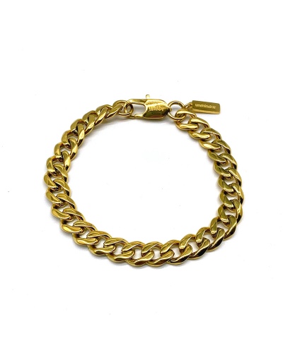 Cuban Bracelet 8mm (Gold) - 18cm