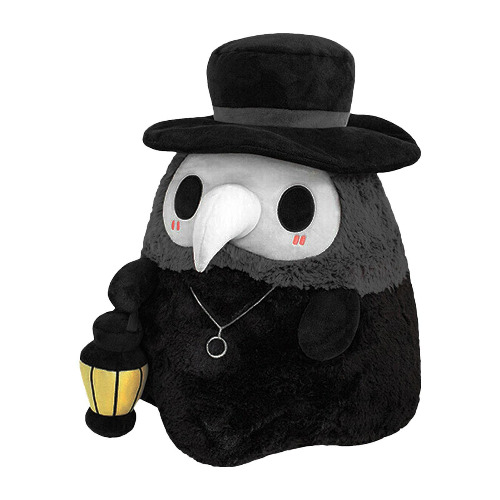 Plague Doctor Plush Toy | 20/25cm Plague Doctor Soft Toys | Luminous Plague Doctor Figure Stuffed Toys Pillow | Cute Plush Plague Doctor Doll Birthday Gifts for Kids & Adults - C: 20cm/7.87inch