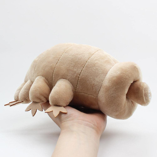 Bticx 25cm Sea Creature Tardigrade Water Bear Plush, Lifelike Water Bear Plush Toy, Deep Sea Water Bear Simulation Plush Toy Gifts for Kids Family Friends - 
