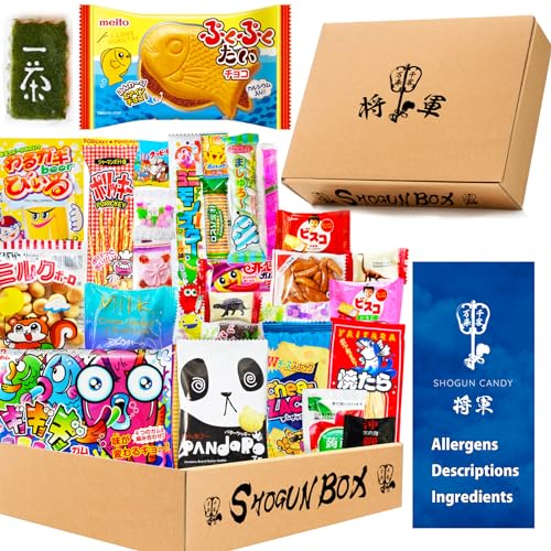 SHOGUN CANDY, Japanese Snacks & Japanese Candy Variety 30 Pcs (Mystery BOX) - Mystery BOX