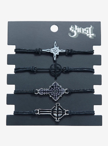 Ghost Logo Cord Bracelet Set
