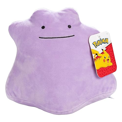 Pokémon 8” Ditto Plush – Officially Licensed Soft Stuffed Animal Toy – Generation One – Perfect for Kids, Boys, Girls & Pokémon Fans – Add Ditto to Your Collection!