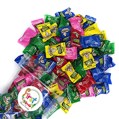 Warheads Extreme Sour Hard Candy Assorted Flavors Regular Mix (2 Pounds (Pack of 1)) - 2 Pound (Pack of 1)