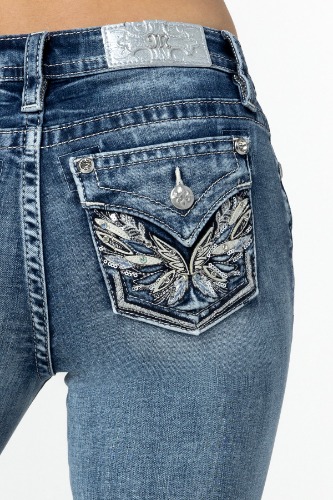 Pop Wing Bootcut Jeans | 27 / 34" / Medium Wash