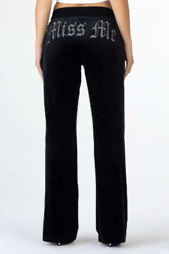 Ex Txt Velour Pants | M / Black