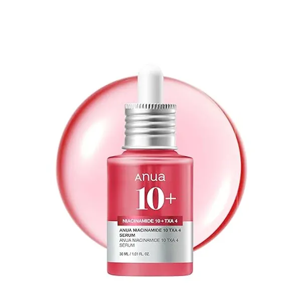 Anua Serum, 30ml /1.01 fl.oz. | 10% Niacinamide + 4% Tranexamic Acid, Ceramide, Hyaluronic Acid