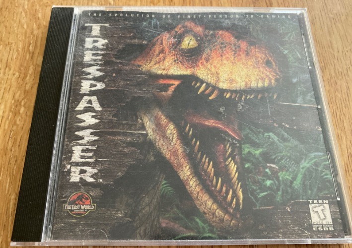 Jurassic World Trespasser 1998 Dreamworks Interactive PC Game CD-ROM 3D Game.