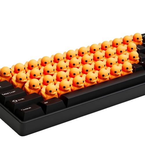 Duckey Keycap FULL Set - Orange / 38 Keys (Alphabet + Functions)