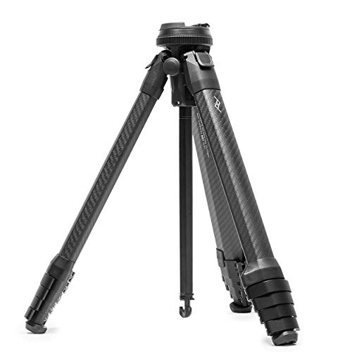 Peak Design Travel Tripod (Carbon Fiber) Ultra-Portable, Stable and Compact Professional Camera Tripod - Single